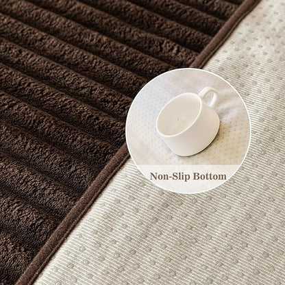 MYSKY HOME 100% Waterproof Couch Cover, Couch Covers for Sectional Sofa, Sofa Covers Washable Love Seat Couch Cover, Pet Couch Covers for 2 Cushion Sofa, Non Slip Dog Bed Cover, Chocolate, 35"x63"