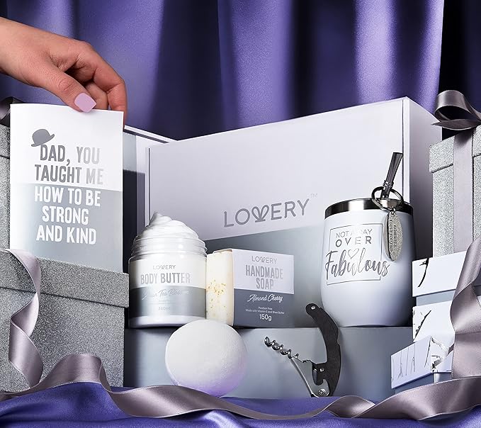 Gift for Dad, Personalized Gifts for Men, Birthday Funny Thank You Gifts for Him, Men, Husband, Father, Dad, Boss, Brother, Boyfriend, Uncle, Unique Spa Gift Set with w/ Tumbler, Self Care