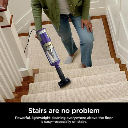 Shark POWERDETECT Ultra-Light Corded Stick Vacuum with DuoClean Technology, Self-Cleaning Brushroll for No Hair Wrap, Anti-Allergen Complete Seal, and Odor Neutralizer Technology, HZ4002