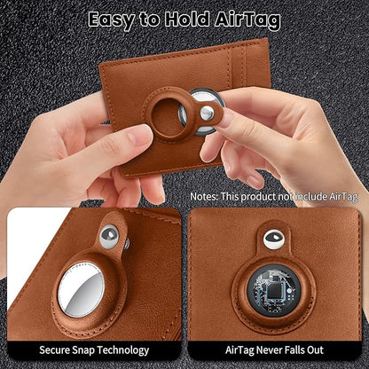 Air Tracker Tag 1-Pack (Brown), Tukio Bluetooth 5.3 Tracker Tag for Apple Find My App(iOS Only), Replaceable Battery, 100dB Alarm Sound, Item Locator Smart Tag for Wallets, Keys, Bag, Luggage and More