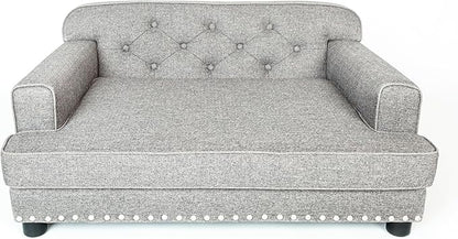 Design59 Premium Large Dog Sofa Bed, Holds 160 Lbs, 38 inch. Luxury Dog Bed with Removable Washable Performance Fabric Cushion for Comfort Sleep, Joint Support for Different Pet Sizes