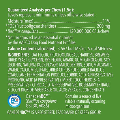Amazon Brand - Wag Probiotic Supplement Daily Chews for Dogs, Supports Digestion and Gut Health, Natural Duck Flavor, 90 count