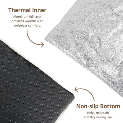 Self Warming Cat Bed, 24" x 18" Ultra Soft Cat Dog Pet Heating Pad for Indoor Outdoor, Non-Slip Heated Dog Mat Thermal Blanket