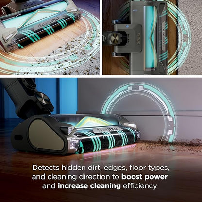 Shark PowerDetect Pet Plus Clean & Empty Cordless Stick Vacuum & Auto-Empty System, Powerful Suction, HEPA Filtration, Carpet & Hard Floor, Portable, Stick Vacuum for Pet Hair, Dark Gray, IP3253