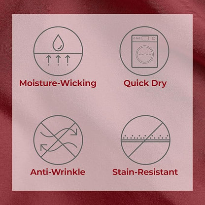 Mellanni Extra Deep California King Sheets - 4 PC Iconic Collection Bedding - Hotel Luxury, Ultra Soft, Cooling Bed Sheets - Wrinkle, Fade, Stain Resistant (Cal King, Brick Red)