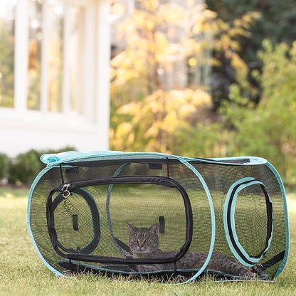 Kitty City Outdoor Catio Furniture and Play Kits for Cats, Play Combo