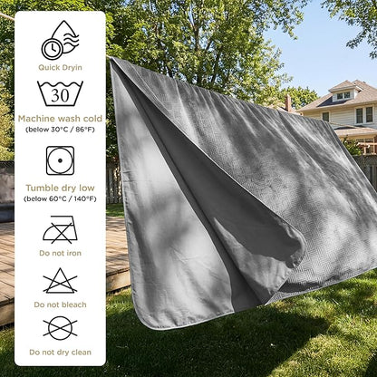 Bedsure Waterproof Bed Cover for Dogs Washable - Waterproof Blanket for Full Bed Couch Sofa Cozy, Lightweight Furniture Protector for Pet Cat Quick Drying, Ash Grey, 82x82IN