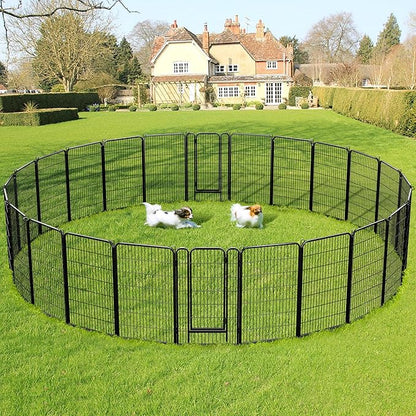 Topeakmart Dog Playpen Outdoor Puppy Exercise Pen Indoor Portable Pet Fence for Yard/RV Camping, 47 Inch 8 Panels
