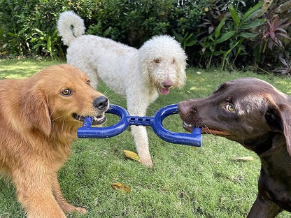 SuperChewer Tough Tug Pull Toy | Lifetime Replacement | Strong Natural Rubber | Interactive Tug-of-War Toy for Dogs | Ultra Durable Chew Toys for Aggressive Chewers | For Medium & Large Breeds