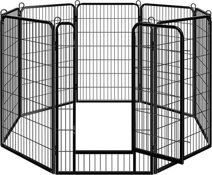 Topeakmart Dog Playpen Outdoor Puppy Exercise Pen Indoor Portable Pet Fence for Yard/RV Camping, 47 Inch 8 Panels
