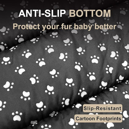 Dog Bed Mat, Reversible Dog Crate Pad with Washable Kennel Mat and Soft Foam, Flat Pet Bed for Dogs & Cats, for Crates Carriers & Travel (Light Brown, 18" L*12" W*1.5" Th)