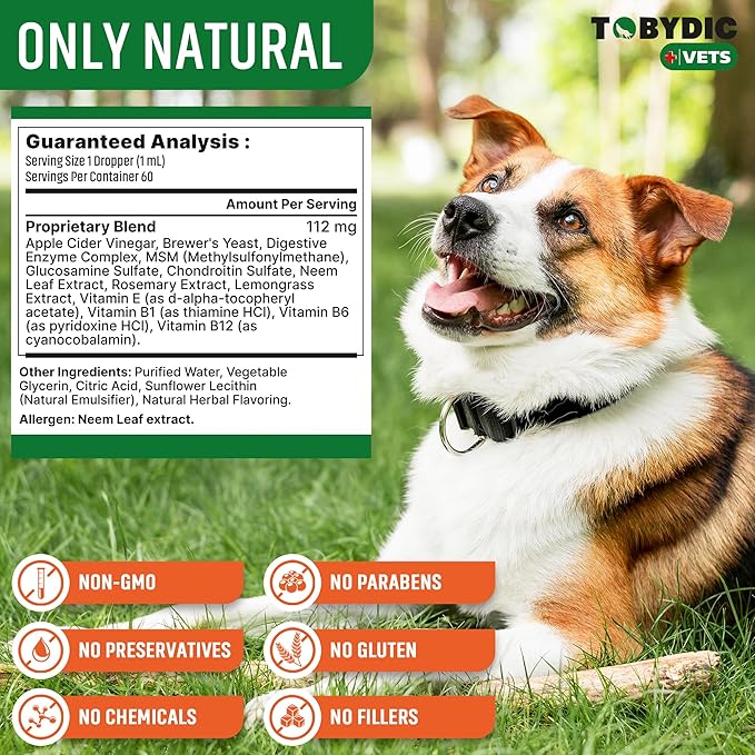 Flea & Tick Prevention Support - Oral Flea Natural Control & Treatment for Dogs and Cats - Herbal Medicine for Small and Large Dogs with Multivitamin Pet Supplement Made in USA