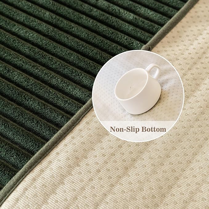 MYSKY HOME 100% Waterproof Couch Cover, Couch Covers for Dogs Washable, Non Slip Couch Covers for 3 Cushion Sofa Pet Friendly, Thick Sofa Covers Slipcovers Furniture Protector, Moss Green, 35"x82.7"