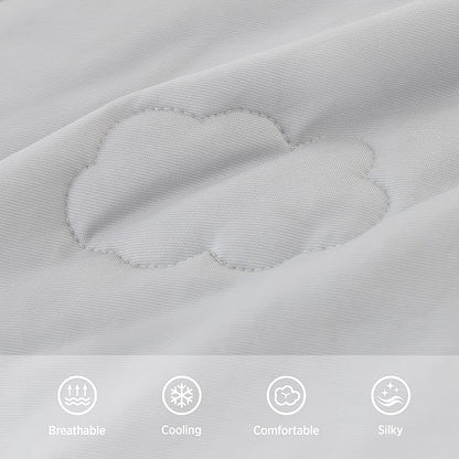 LE SURE Premium Cooling Blanket for Medium Dogs Washable - Breathable Pet Throw Blanket with Q-MAX>0.4 for Summer，Soft Cat Cooling Mat, Furniture Protector Couch Sofa, Grey, 30x40