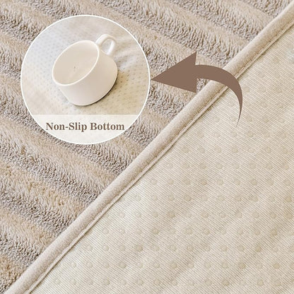 MYSKY HOME 100% Waterproof Couch Cover, Couch Covers for Dogs Washable, Non Slip Couch Covers for 2 Cushion Sofa Pet Friendly, Sofa Covers Slipcover Furniture Protector Dog Bed Cover, Khaki, 35"x63"