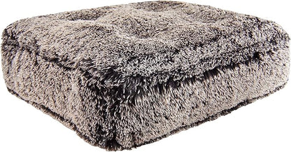 Bessie and Barnie Frosted Willow Extra Plush Shag Faux Fur Luxury Sicilian Rectangle Pet/Dog Bed (Multiple Sizes)