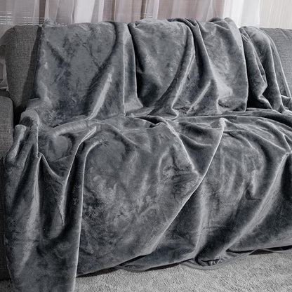 Lavish Home Waterproof Blanket - 80x80 King-Size Blanket for Kids, Pets, and Outdoors - Throw for Bed, Couch, Chair and Car (Gray)