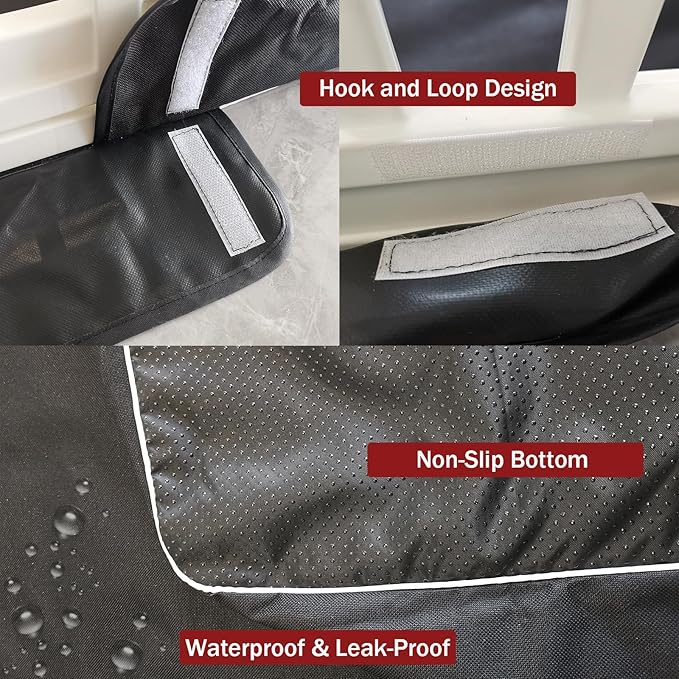 Dog Playpen Bottom Pad Fits for 35 Inch 4 Panels Exercise Pet Playpen, Dog Crate Pad Puppy Playpen Pad Leakproof Non-Slip(Playpen Not Included) Black