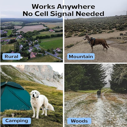 Aorkuler GPS Dog Tracker – No Phone, No Signal, No Subscription | Real-Time Direction & Distance Up to 3.5 Miles | Built for Hiking, Farms & Off-Grid Adventures (Tracker 2)