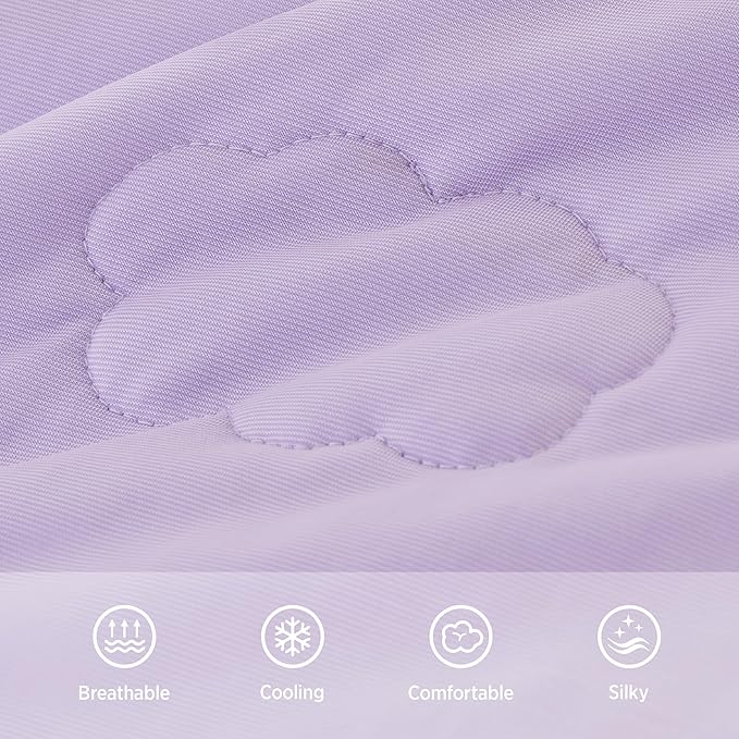 LE SURE Premium Cooling Blankets for Extra Large Dogs - Washable Dog Cooling Throw Blanket with Q-MAX>0.4，Durable Self Cooling Pet Mat for Cat, Cooling Summer Blanket for Hot Weather, Purple, 50x60