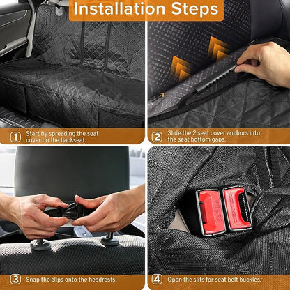 Dog Car Seat Cover for Back Seat Compatible with Audi Q3 Q5 SQ5 Q7 A6 A4 A5 A3 Accessories, Waterproof Non-Slip Pet Bench Backseat Covers 2026 New