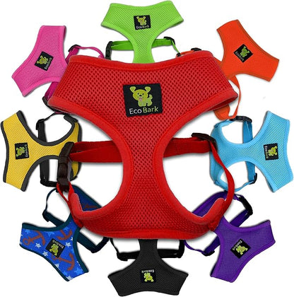 Classic Dog Harness Over The Head No Pull No Choke Design Soft Mesh Padded Breathable Vest for Eco-Friendly Easy Control Walking for Large Puppies Full Size Breeds & Extra Large Dogs (XXL, Red)