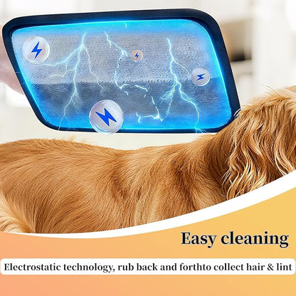 Pet Hair Remover,Static Electricity Grooming Mitt Tool,Machine-Washable for Dog Cat Hair Effortless Lint & Fur Remover for Couch,Carpet,Furniture & Car Seat（2PCS ）