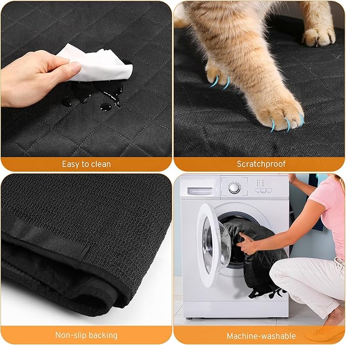 Dog Car Seat Cover for Back Seat Compatible with Audi Q3 Q5 SQ5 Q7 A6 A4 A5 A3 Accessories, Waterproof Non-Slip Pet Bench Backseat Covers 2026 New