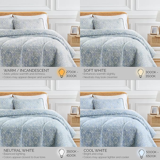 Southshore Fine Living, Inc. Boho Quilt Set, Lightweight Bedspread for Summer, Coverlet King Size, Paisley Bedding Set with Two Matching Pillow Shams, California King Quilts, Blue Paisley Quilt