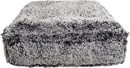 Bessie and Barnie Frosted Willow Extra Plush Shag Faux Fur Luxury Sicilian Rectangle Pet/Dog Bed (Multiple Sizes)