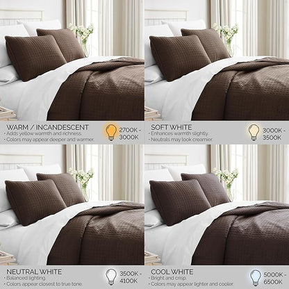 Southshore Fine Living, Inc. Twin XL Bedspread Quilt Set, Dorm Room Bedding Essentials, Stain Resistant, Machine Washable Bed Spread, XL/Twin Brown Comforter Set w/Pillow Sham, Chocolate Brown