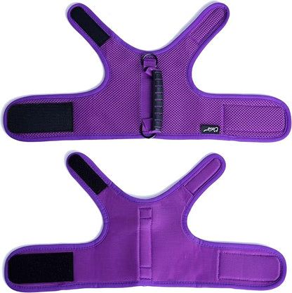 Cat Harness and Leash for Walking Escape Proof Breathable Mesh Fabric, Purple, Extra Large, Adjustable Cat Walking Jackets with Handle, Padded Stylish Cat Vest