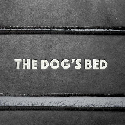 The Dog’s Bed Orthopedic Memory Foam Dog Bed with Bolsters for Small Dogs, Waterproof Washable Cover, Anti-Slip Base, Calming Surface – CertiPUR-Certified Foam, Plush Fabric, Grey Plush, Small