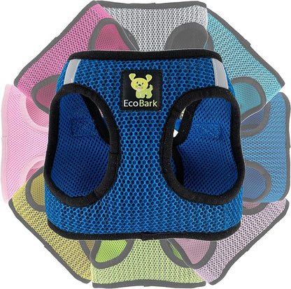 EcoBark Step in Dog Harness Reflective Soft Ultra Padded Mesh Dog Harnesses for XXS, XS, Small, and Medium Dogs Eco-Friendly Comfort Secure Halter No Pull Adjustable Pet Vest