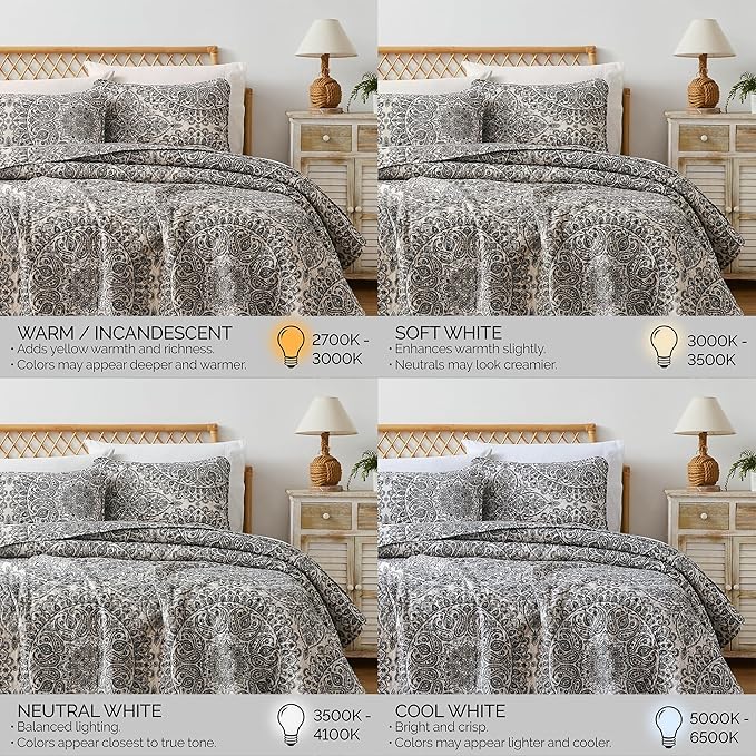 Southshore Fine Living, Inc. Ashanti Collection Oversized King Quilt Bedding Set, Soft Fabric, Lightweight Bedspread 3-Piece, Two Matching Shams (108 in Wide x 98 in Long), King/California Size, Grey