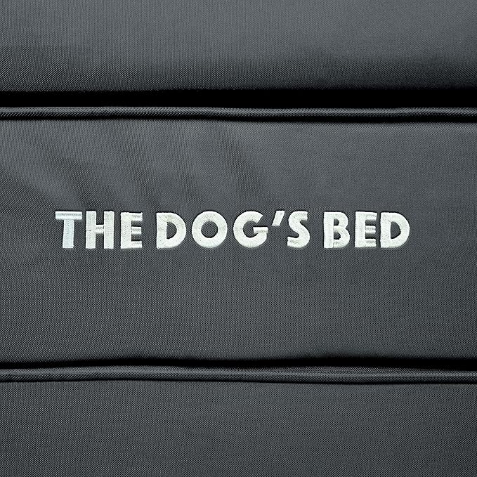 The Dog’s Bed Orthopedic Memory Foam Dog Bed with Bolsters for XL Dogs, Waterproof Washable Cover, Anti-Slip Base, Calming Surface – CertiPUR-Certified Foam, Oxford Fabric, Grey with Black Trim, XL