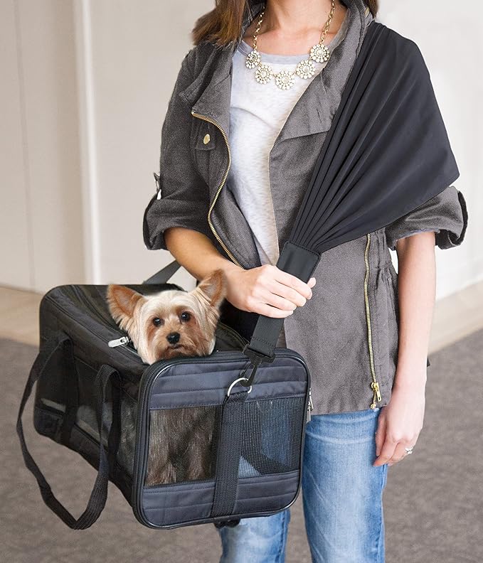 Sherpa Travel Pet Carrier Accessory, Comfort Strap, Black (56014)