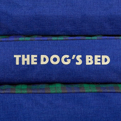 The Dog’s Bed Orthopedic Memory Foam Dog Bed with Bolsters for Large Dogs, High Density Support Mattress, Low Front Entry, Removable Washable Cover, Oxford Fabric, Black Watch Tartan, Large